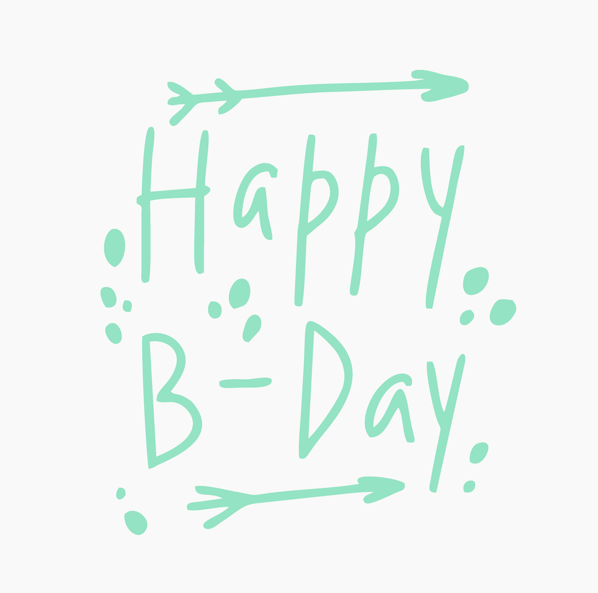 Bộ chữ typo happy birthday file EPS và AI mẫu K107