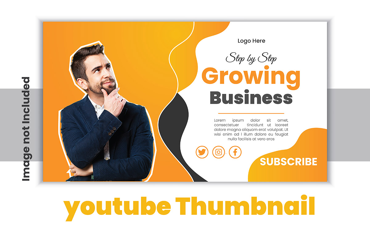 Ảnh thumb bìa youtube chủ đề kinh doanh file EPS - mẫu số 966