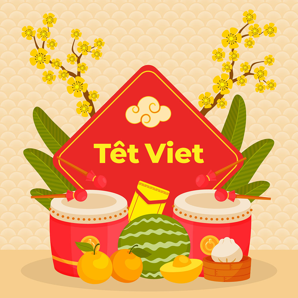 Banner chúc mừng năm mới file vector mẫu 25R1677