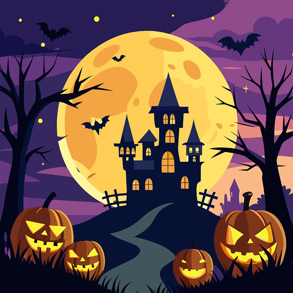 Background lễ halloween kinh dị file EPS và AI mẫu MB23