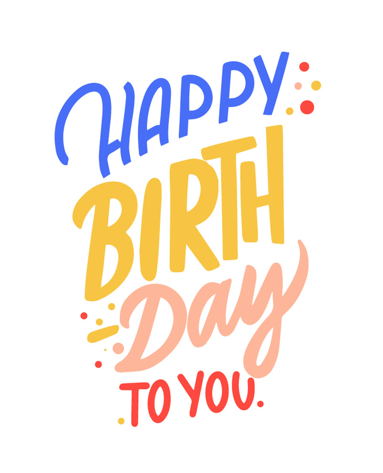 Bộ chữ typo happy birthday cách điệu file EPS và AI mẫu K40