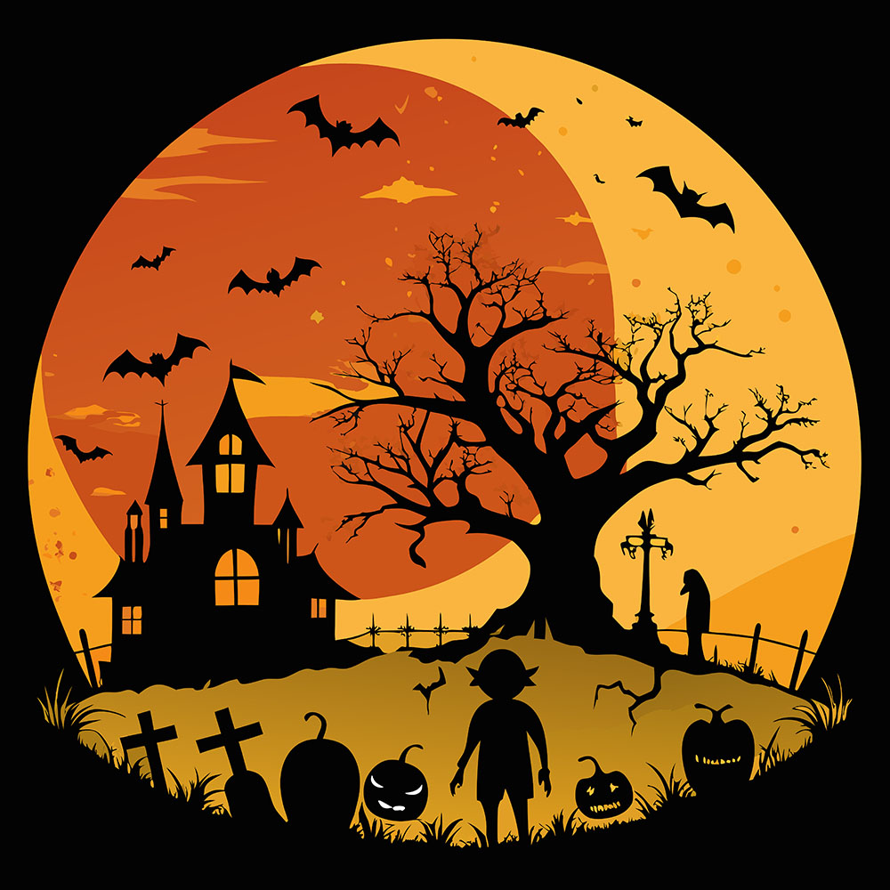 Background lễ halloween kinh dị file EPS và AI mẫu MB62