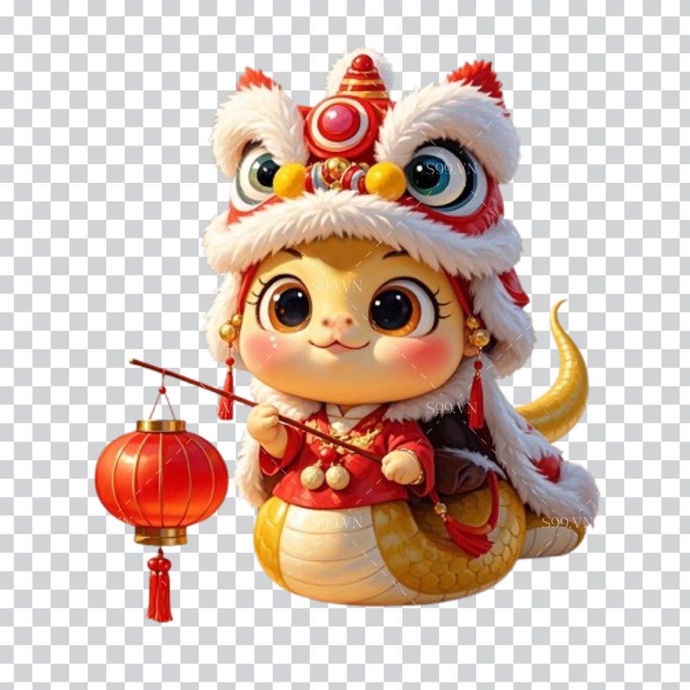 Hình ảnh con rắn cute file PNG mẫu OC350