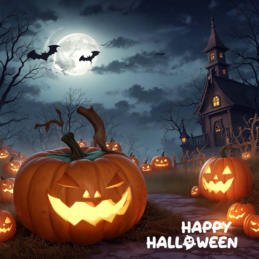 Background lễ hội halloween kinh dị file PSD mẫu MB400