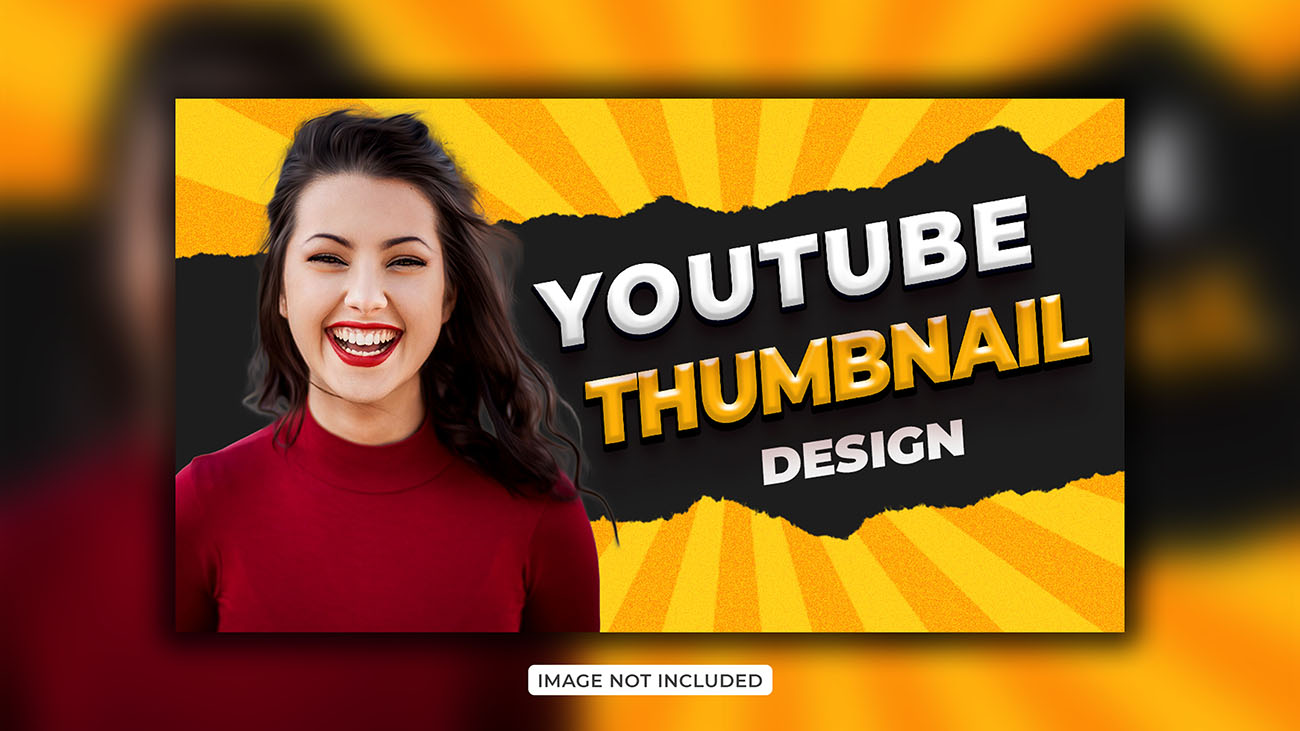 Ảnh thumb bìa youtube chủ đề giải trí file PSD mẫu Y41