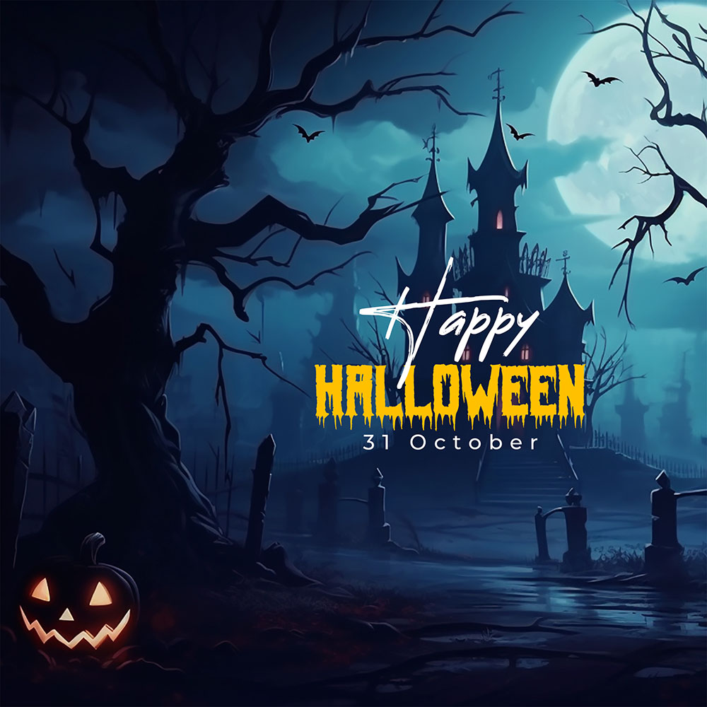 Poster lễ hội halloween kịnh dị file PSD mẫu MB265