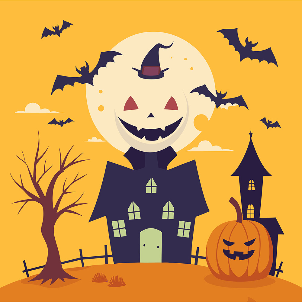 Background lễ hội hóa trang halloween file EPS - mẫu số 428