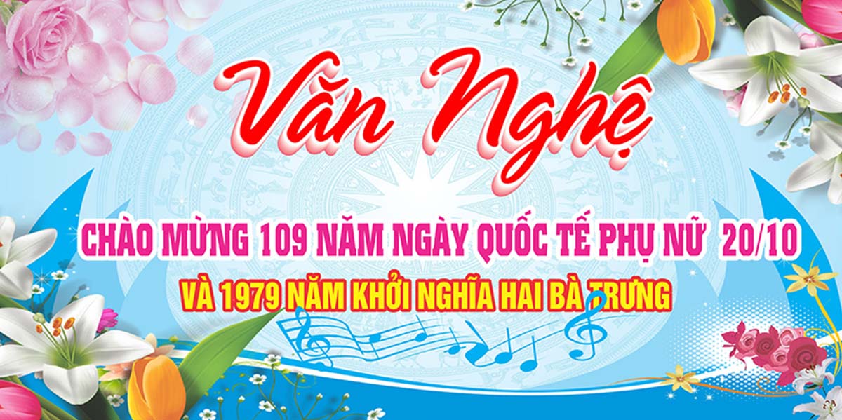 Banner mừng ngày Phụ nữ việt nam file CDR mẫu PN198