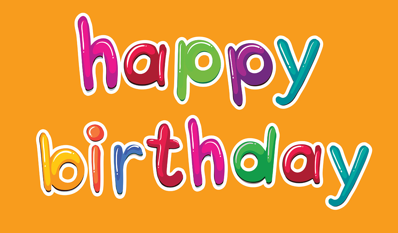 Bộ chữ typo happy birthday file EPS và AI mẫu K25