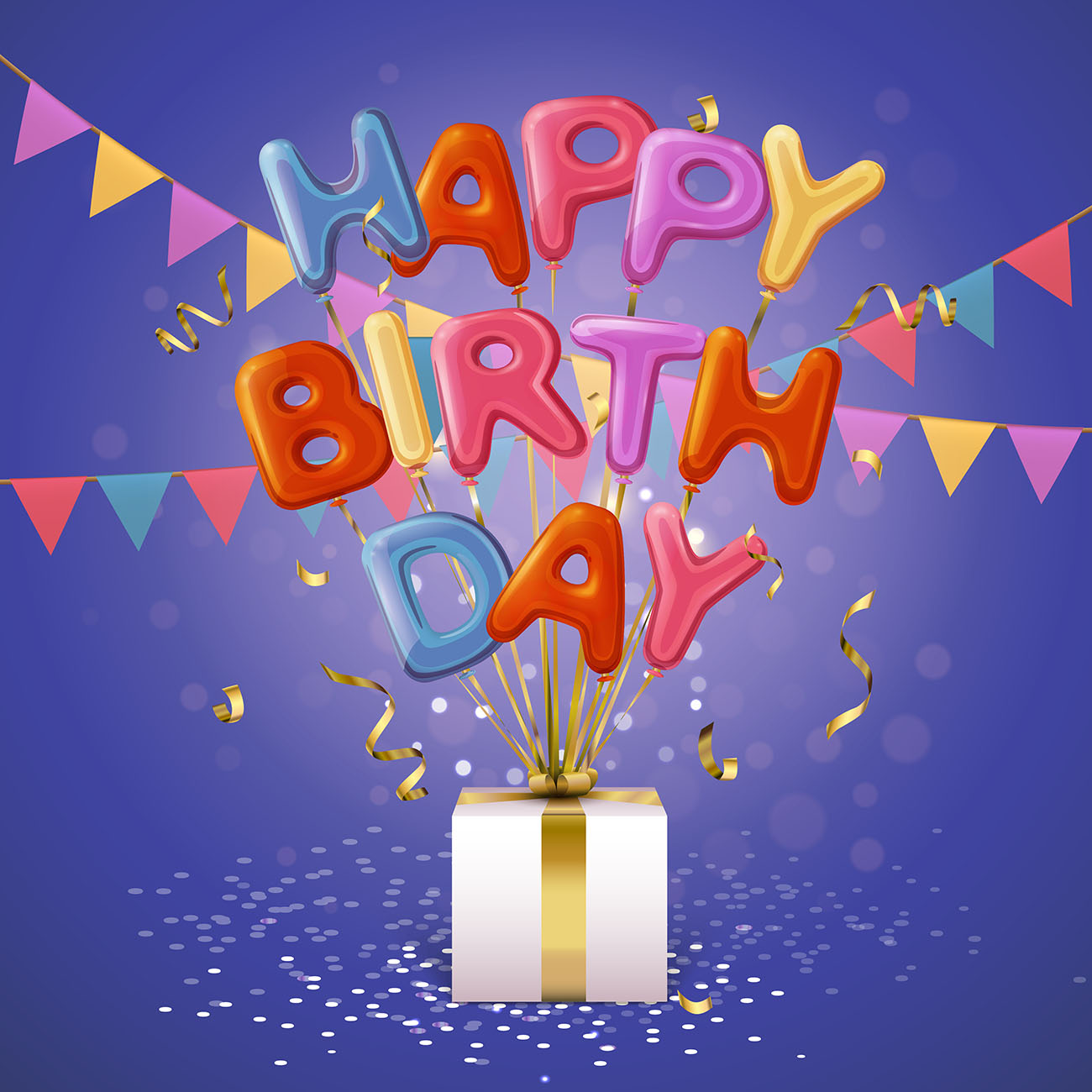 Bộ chữ typo happy birthday đẹp file EPS và AI mẫu K170