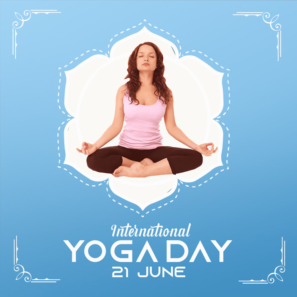 Banner ngày quốc tế yoga file PSD - mẫu số 921