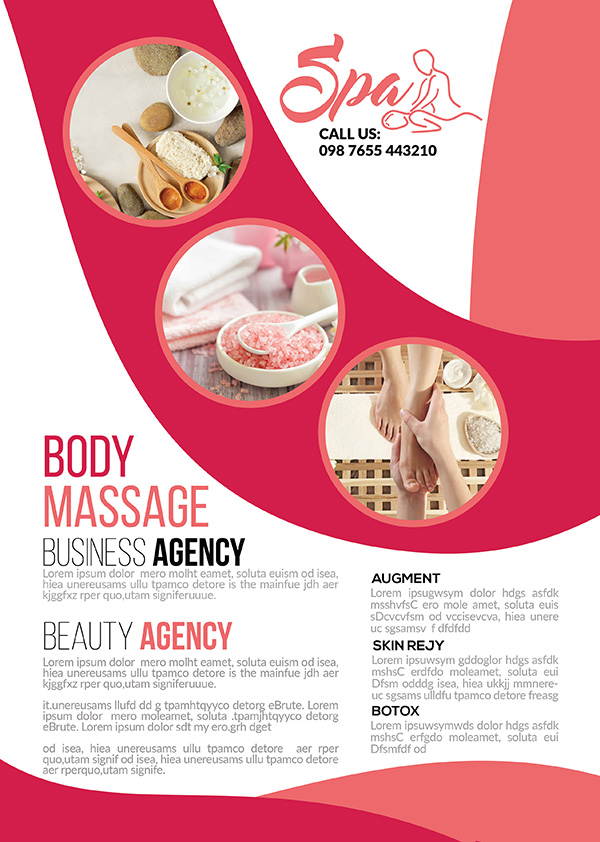 Poster dịch vụ massage chân file PSD mẫu KF13