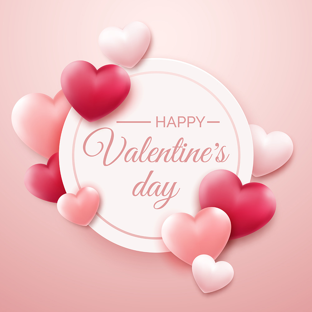 Banner ngày valentine lãng mạn file vector mẫu BV86