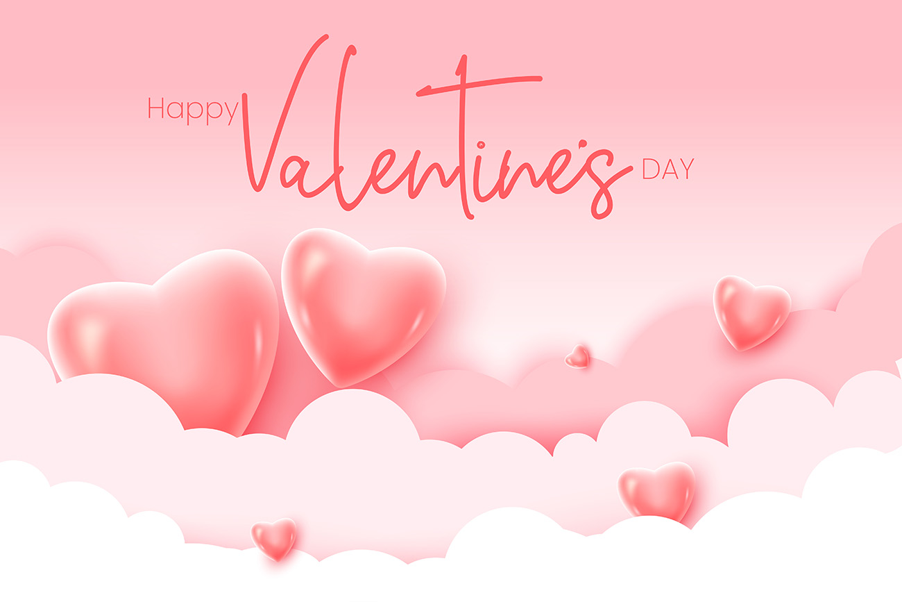 Banner dịp valentine file EPS và AI mẫu V78