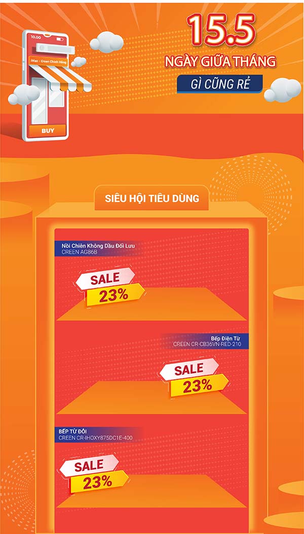 Poster sale sàn thương mại điện tử file vector mẫu số 608