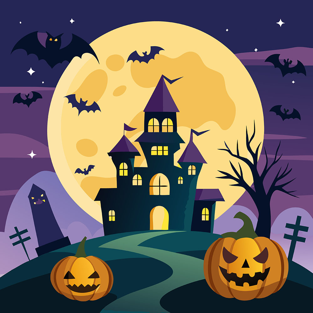 Background halloween kinh dị file EPS và AI mẫu MB8