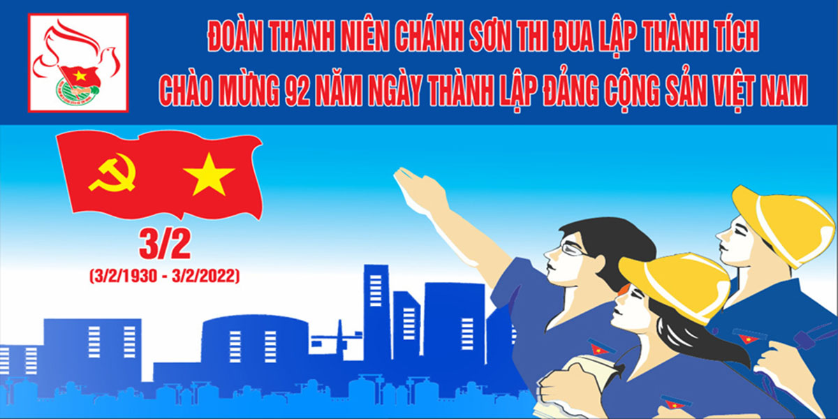 Backdrop công nhân hướng về ngày thành lập Đảng Cộng sản Việt Nam file CDR và PSD mẫu CR69