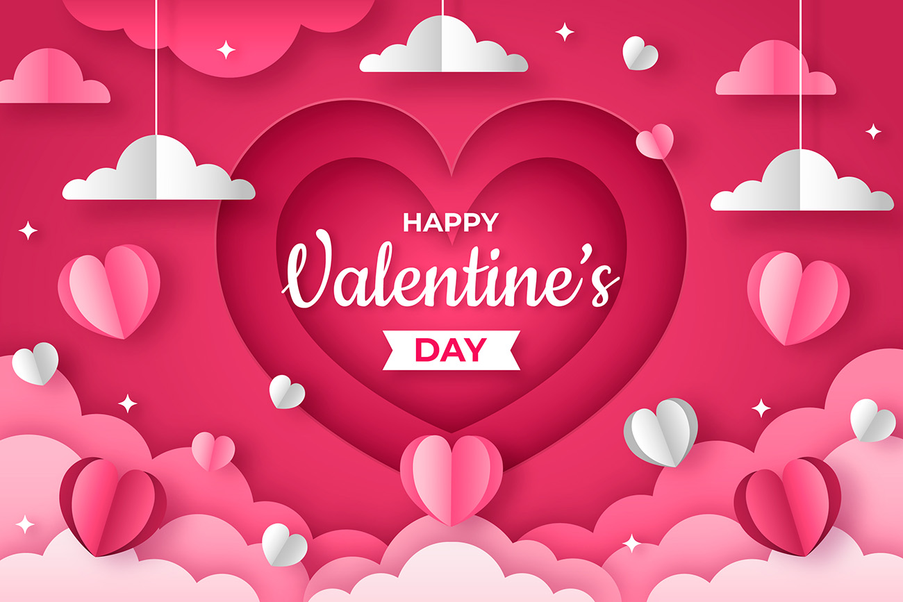 Banner ngày valentine file EPS và AI mẫu V61