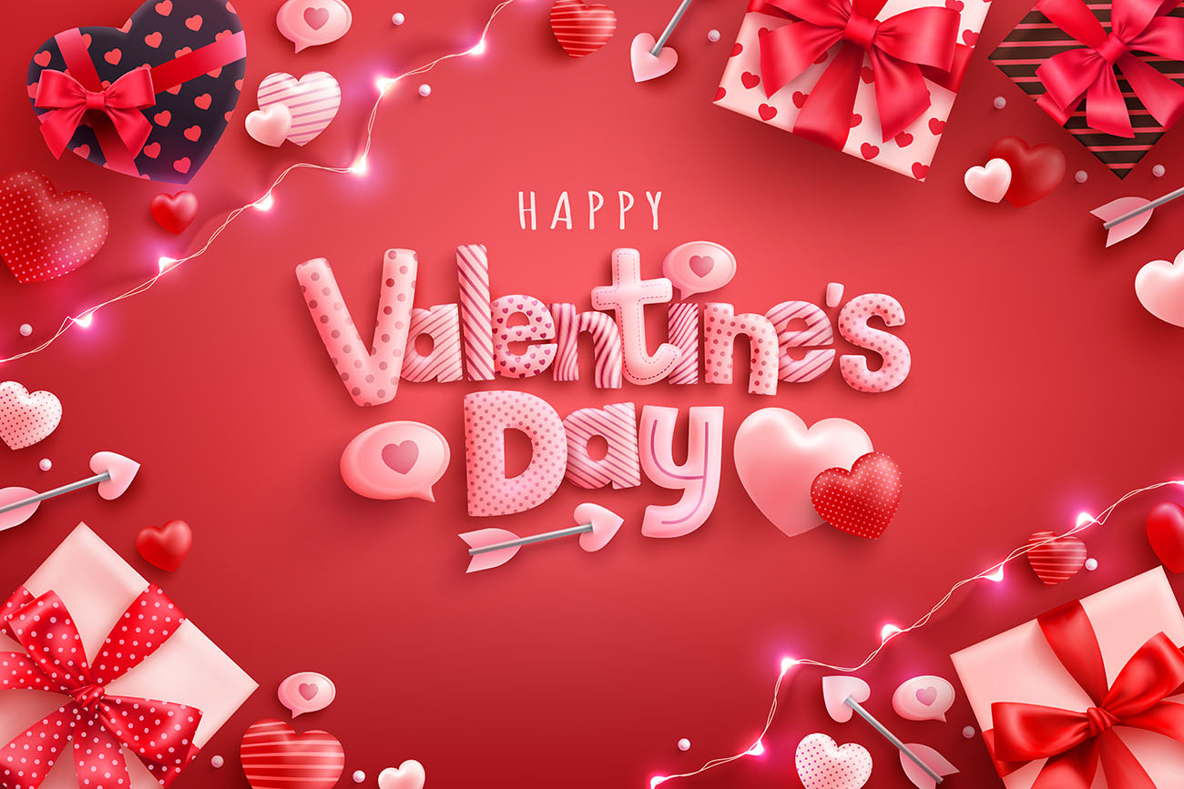 Banner ngày valentine file EPS và AI mẫu V53