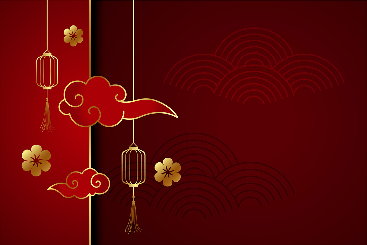 Background mừng ngày tết cổ truyền file vector mẫu 25R1741