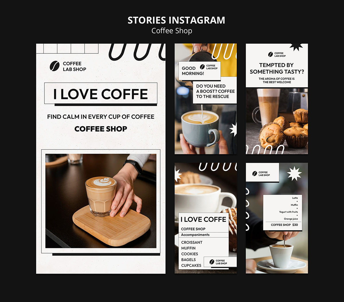 Mẫu bài đăng coffee trên facebook file PSD mẫu CF175