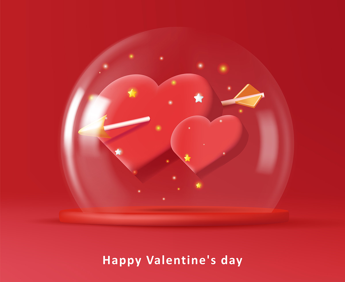 Banner ngày lễ valentine file vector mẫu BV122