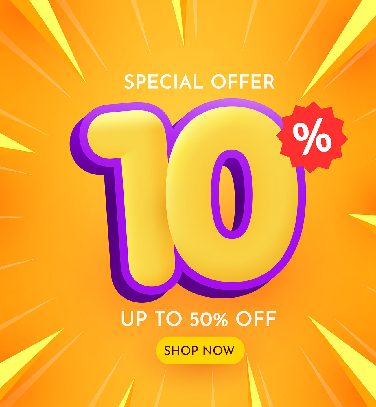 Banner hình ảnh vector số 10% file EPS và AI mẫu A30