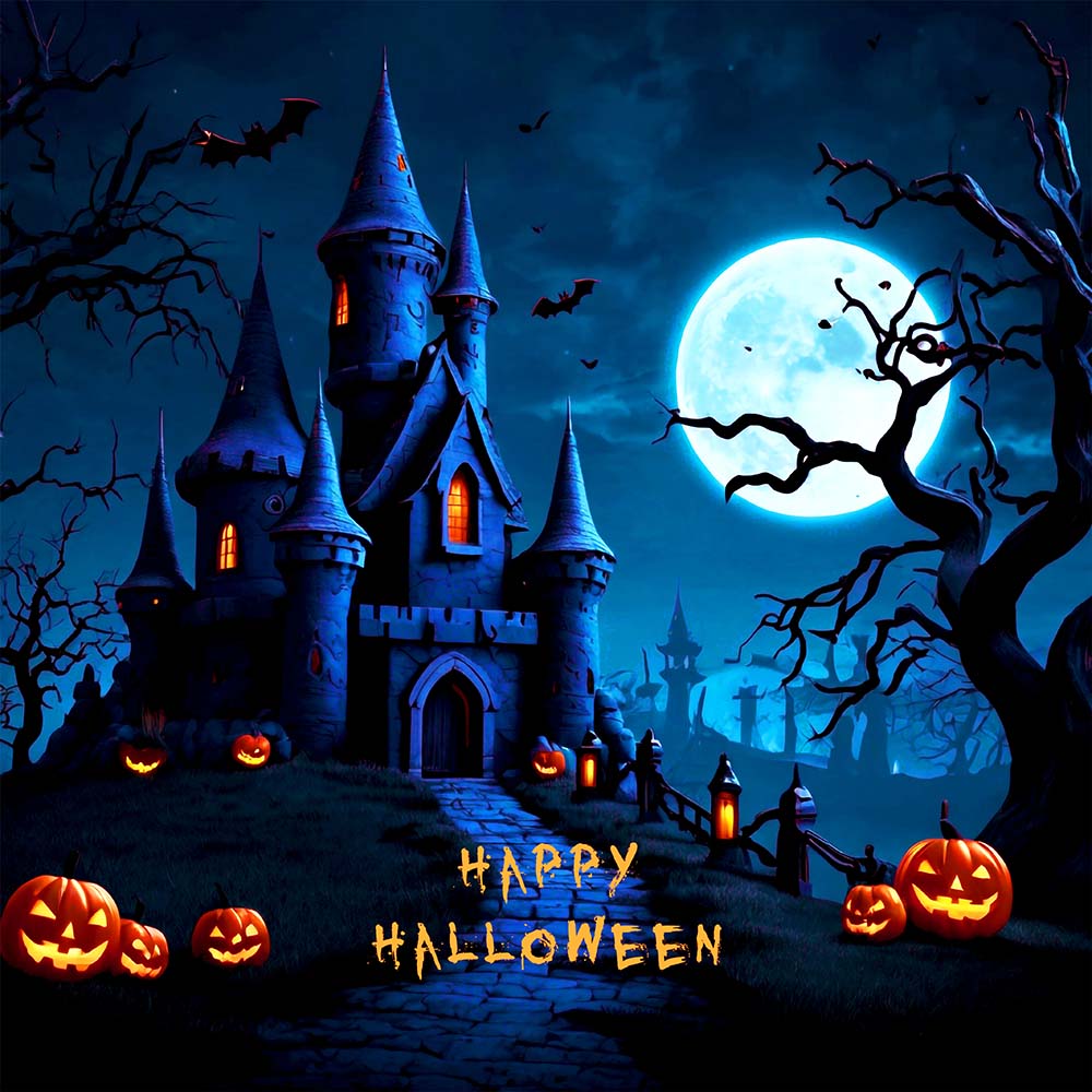 Poster lễ hội halloween kinh dị file PSD mẫu MB226