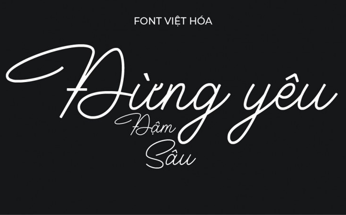 Font chữ viết tay VL Houstoner Script Việt Hóa