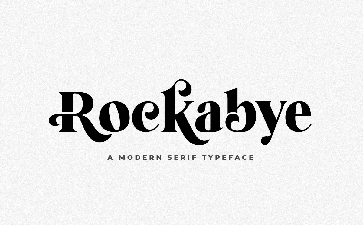 Font chữ serif hiện đại TH Rockabye Việt hóa