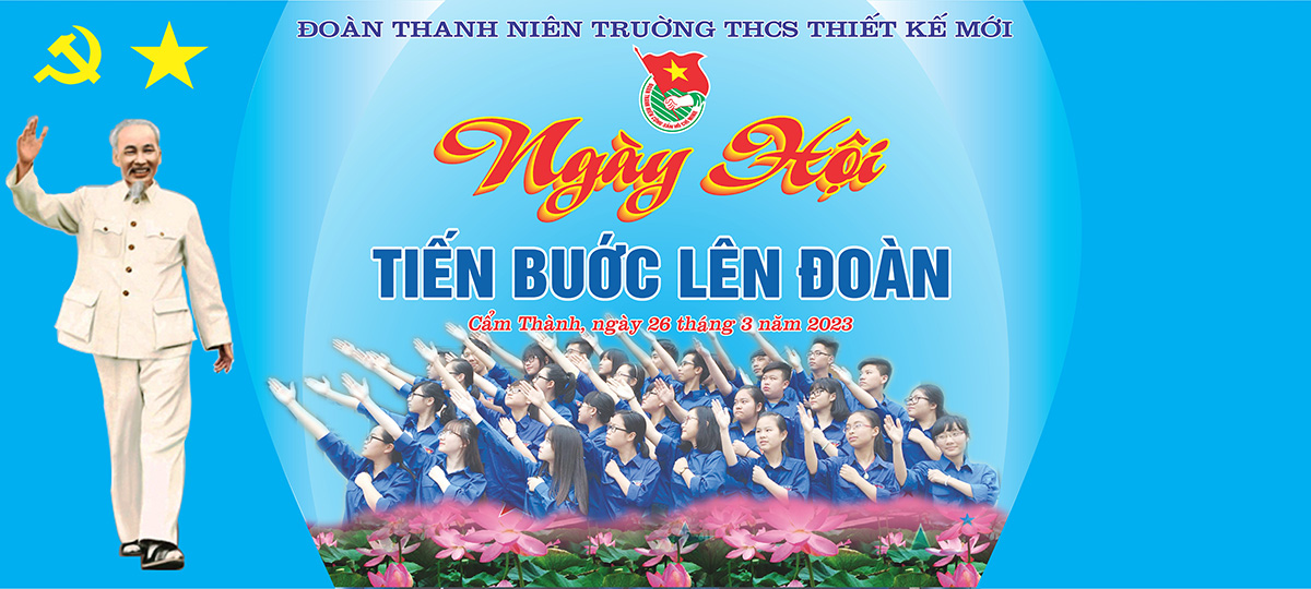 Backdrop Phông nền kỷ niệm thành lập đoàn File Corel số 3