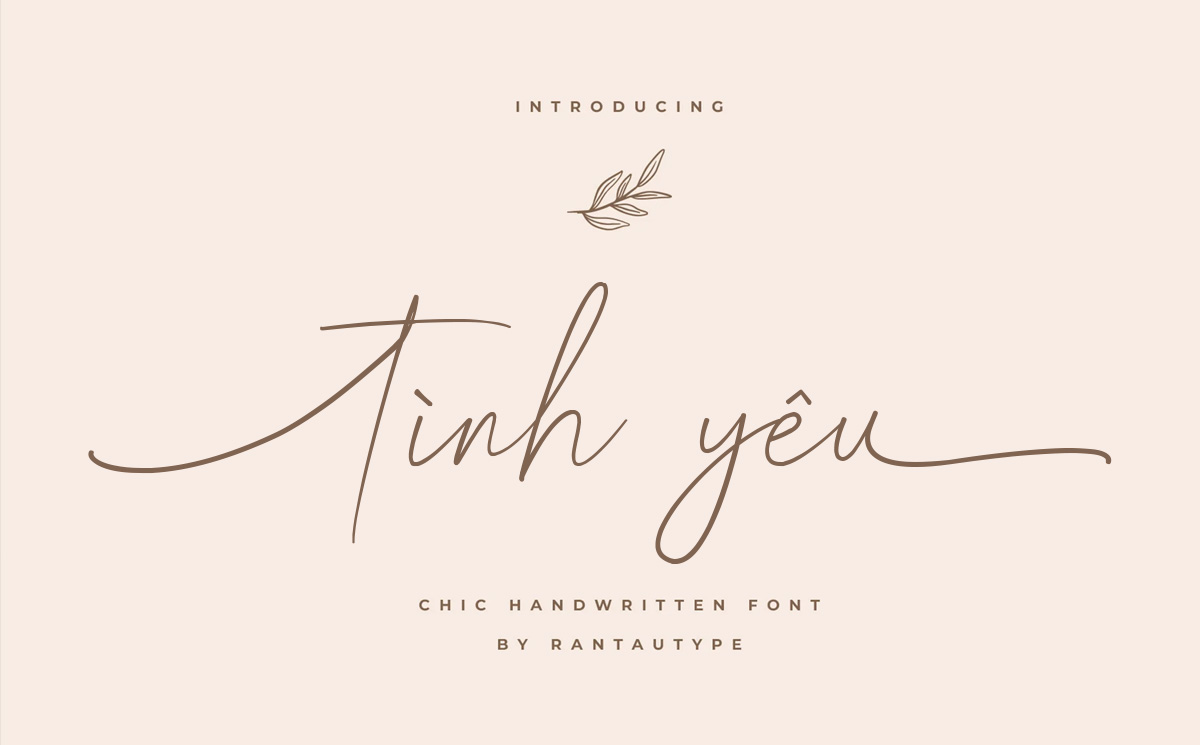 Font chữ viết tay nét mảnh Việt hóa TH Romeo Handwritten