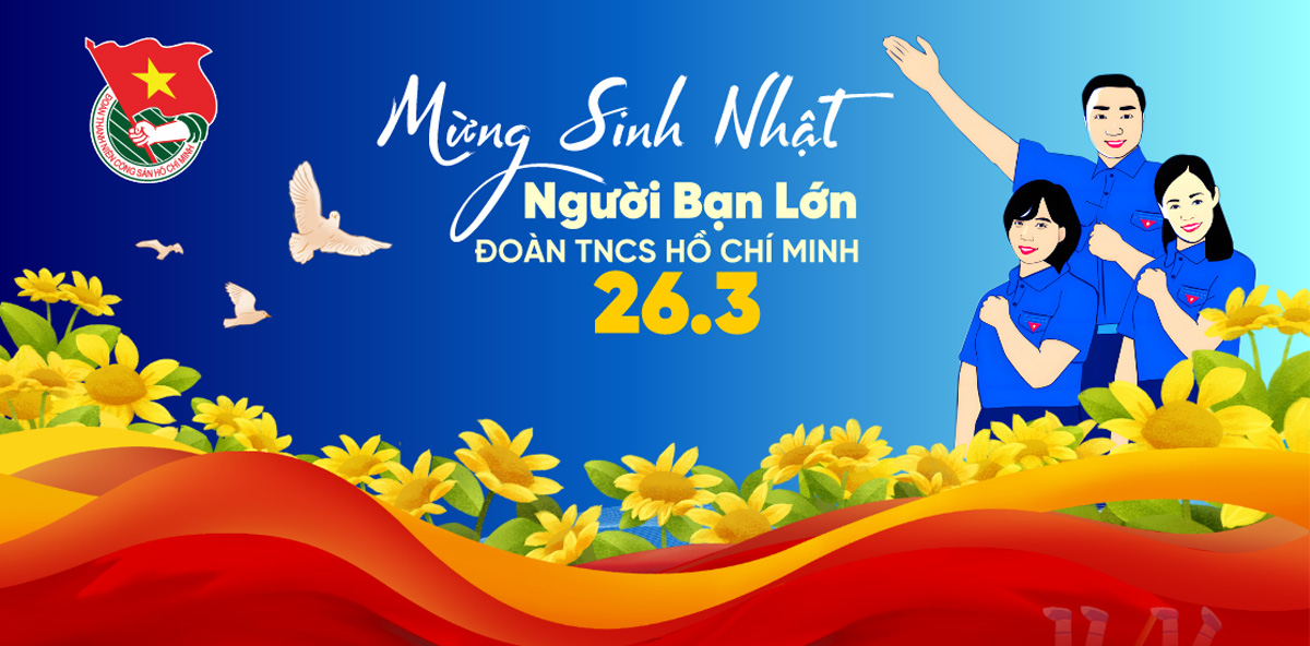 Backdrop đoàn thanh niên Hồ Chí Minh File corel 2