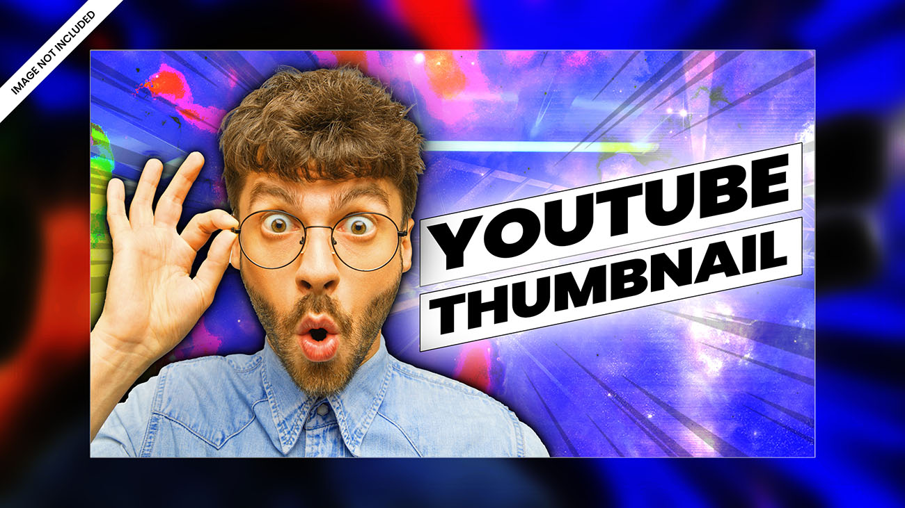 Ảnh thumb kênh youtube hiện đại T15 file PSD