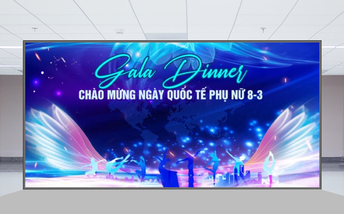 Phông nền gala dinner ngày 8/3 File Corel