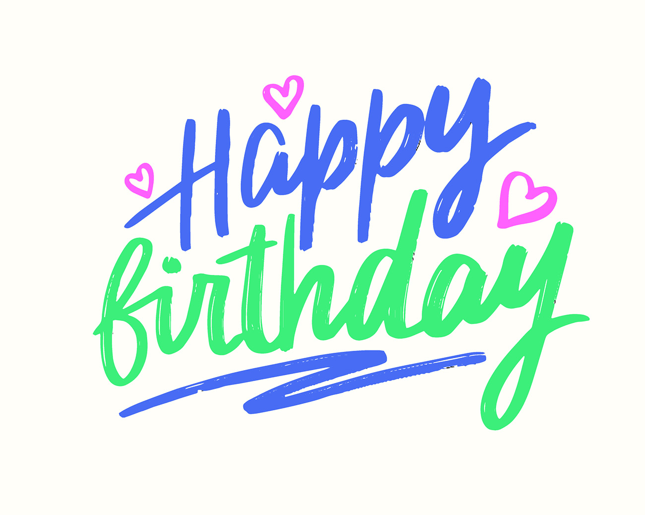 Bộ chữ typo happy birthday mềm mại file EPS và AI mẫu K175