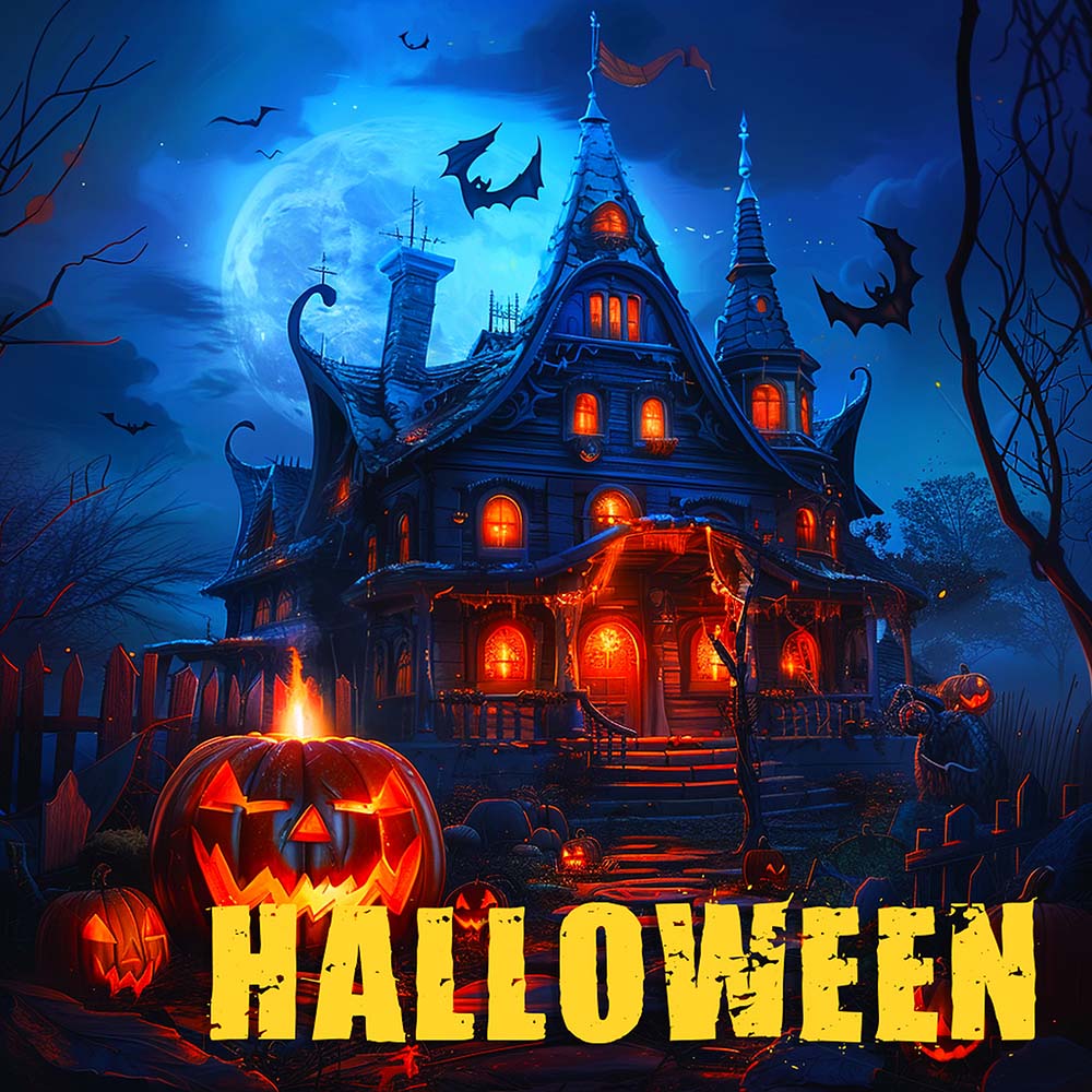 Poster lễ hội halloween file PSD mẫu MB327