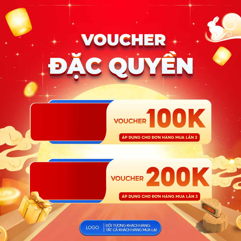 Banner voucher giảm giá file PSD mẫu số 620