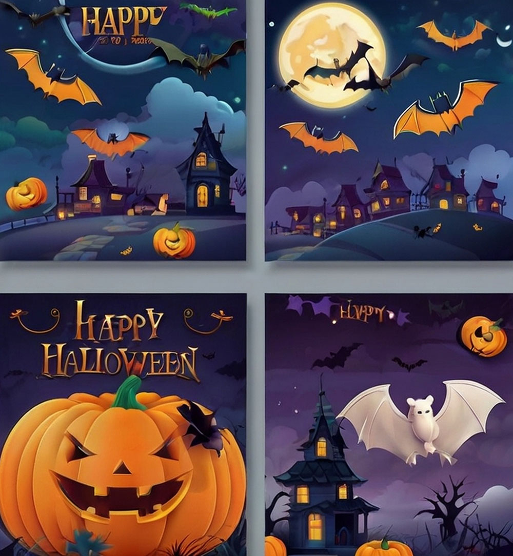 Poster lễ hội halloween file PSD mẫu MB210