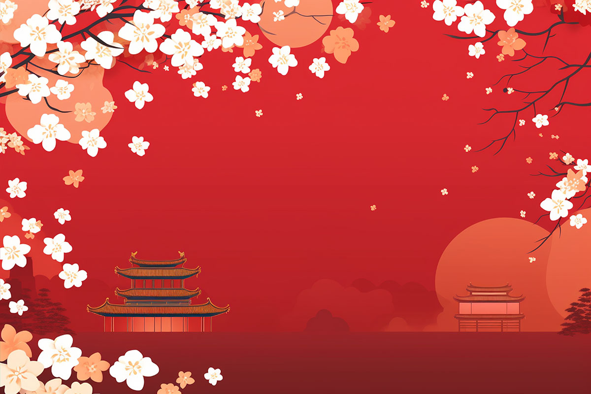 Background tết nguyên đán nền màu đỏ file vector mẫu 25R1770