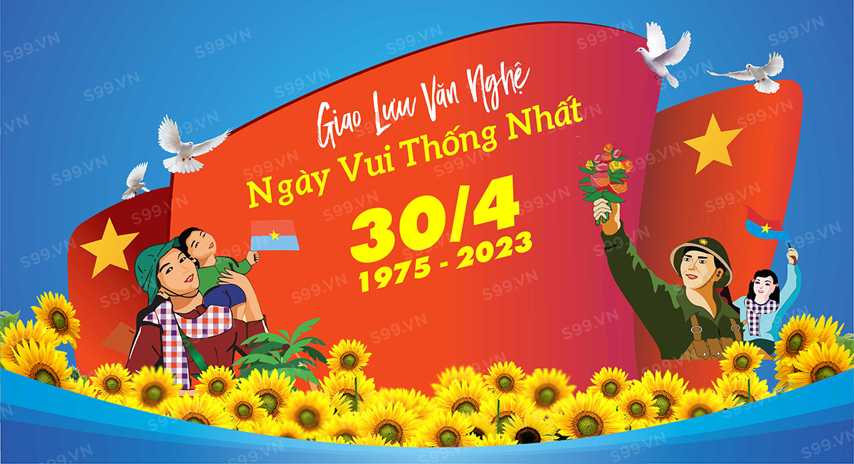 Phông nền văn nghệ 30-4 File Corel