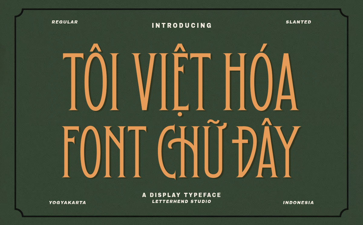 Font chứ cố điển Việt hóa TH Hustle Culture