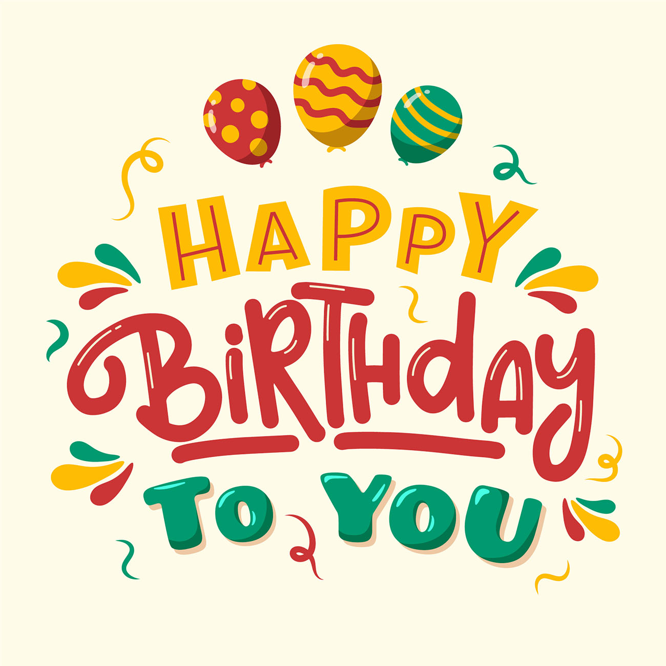 Bộ chữ typo happy birthday file EPS và AI mẫu K62