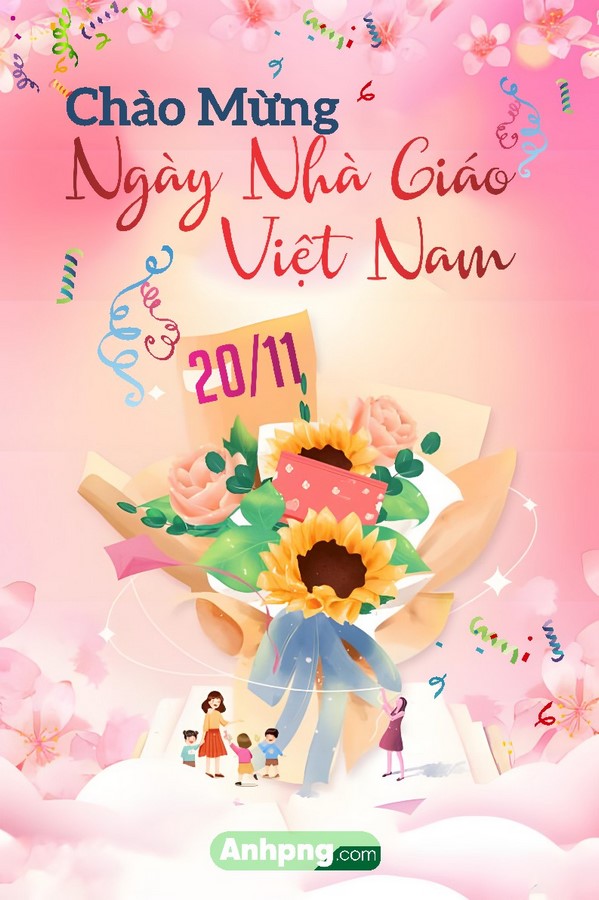 Phông nền tri ân thầy cô chào mừng Ngày Nhà Giáo Việt Nam 20.11 File Corel 19