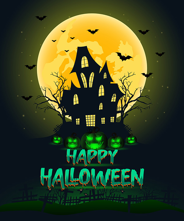 Poster lễ hội halloween kinh dị file EPS và AI mẫu MB143