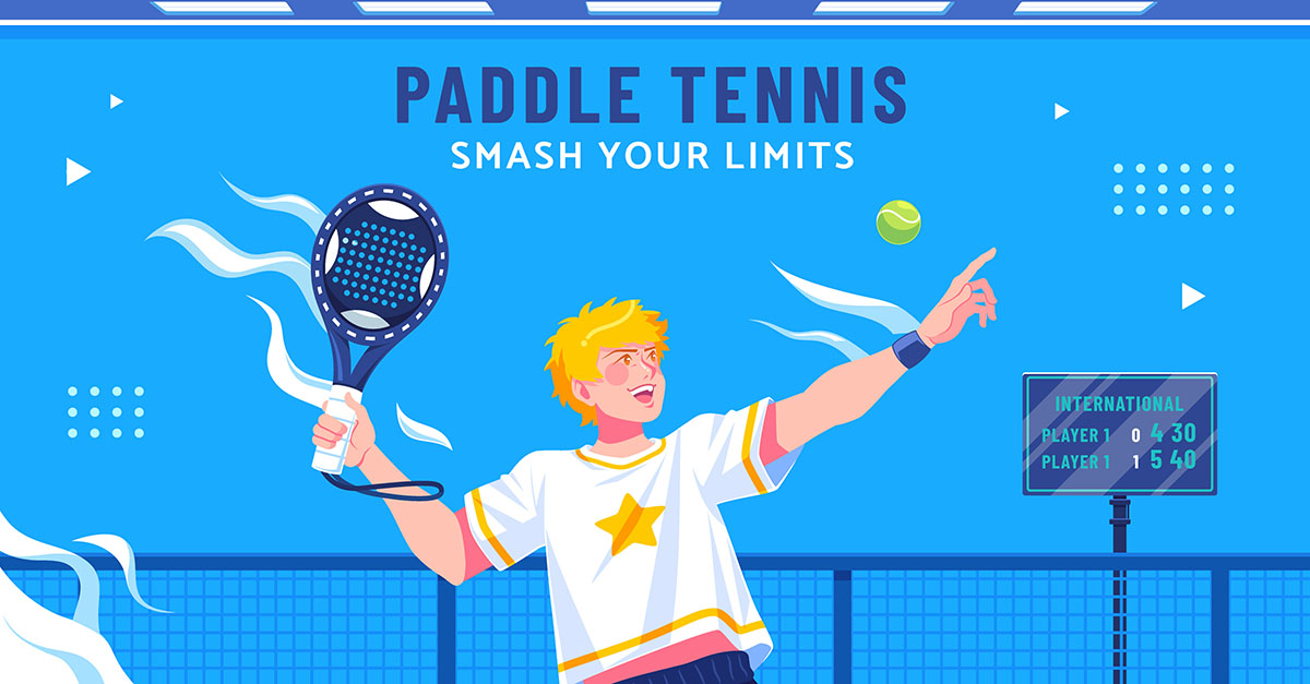 Banner giải đấu tennis file vector mẫu HV4