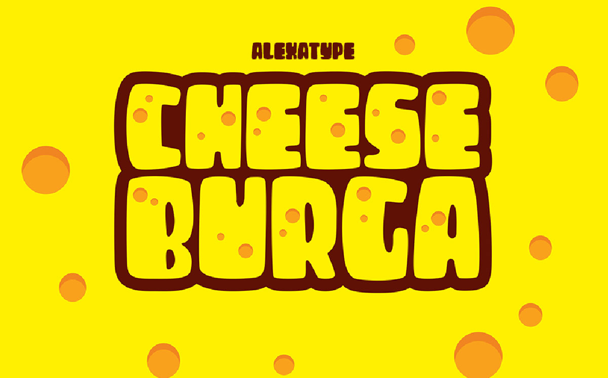 Font chữ cho chủ đồ đồ ăn Việt hóa SVN Cheeseburga | Phông chữ miễn phí