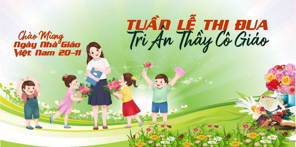 Phông nền tri ân thầy cô chào mừng Ngày Nhà Giáo Việt Nam 20.11 File 1