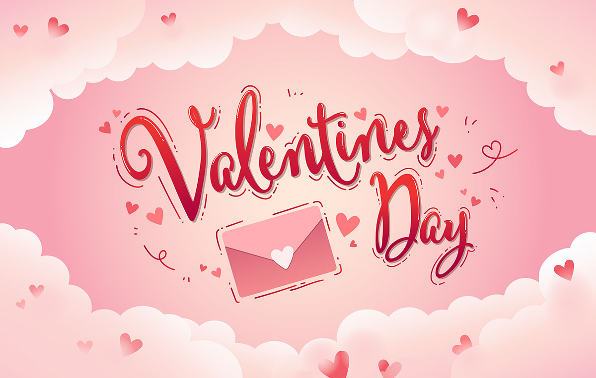 Banner ngày lễ tình nhân valentine file vector mẫu BV248