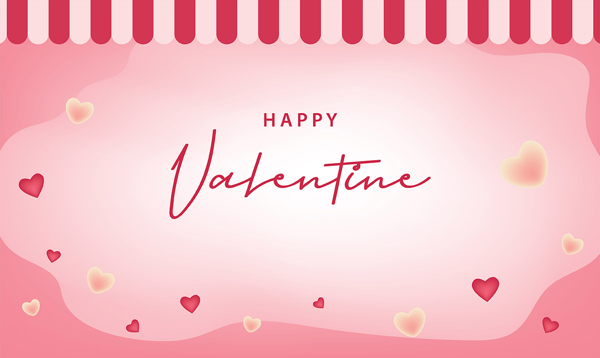 Background valentine nền hồng file vector mẫu số 126